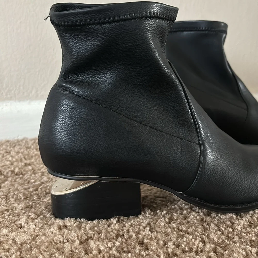 Silent D Black Cutout Heel Bootie